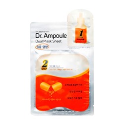 Восстанавливающая двухфазная маска для лица Dr.Ampoule Dual Mask Sheet Vital Care, ETUDE HOUSE   24 мл/2 мл