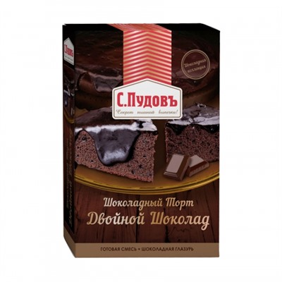 Мучная смесь «Шоколадный торт. Двойной шоколад» С.Пудовъ, 490 г