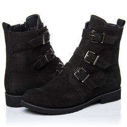 Женские кожаные ботинки LaRose L2263 Черный Нубук: Под заказ