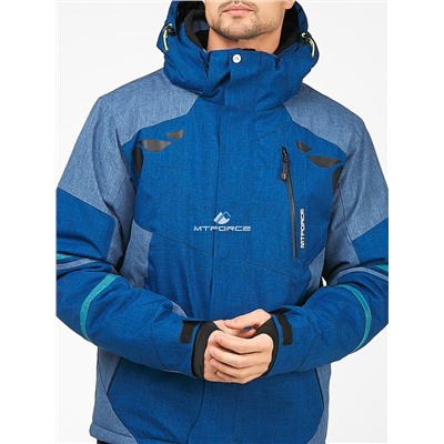 Мужская зимняя горнолыжная куртка синего цвета 1972S