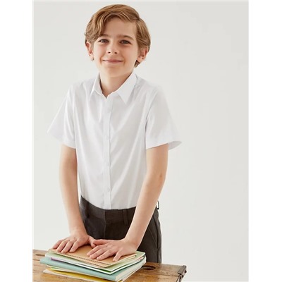 Boys' 2pk Slim Fit Stretch School Shirts (2-18 Yrs)