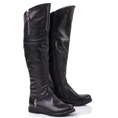 Женские кожаные сапоги Shik Shoes Shik1060 Черный : Под заказ