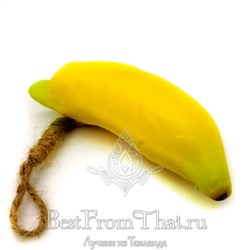 Натуральное мыло в форме фрукта банан.