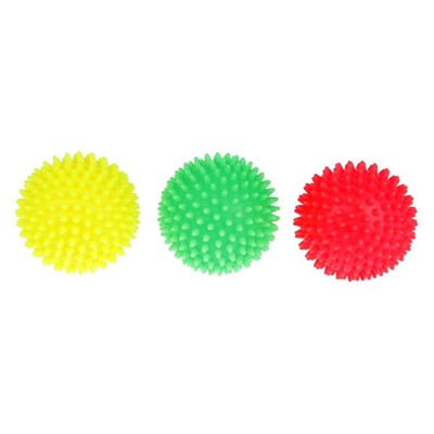 Игрушка "Мяч массажный" Зооник, №4, 9,2 см  микс цветов
