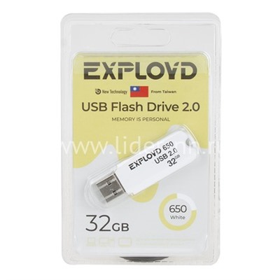 USB Flash  32GB Exployd (650) белый