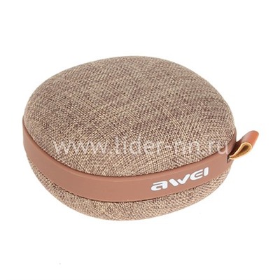 Колонка AWEI (Y260) Bluetooth/MicroSD (коричневая)