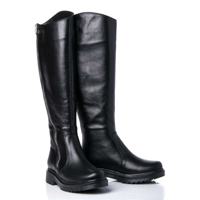 Женские кожаные сапоги RIVADI RIV2165 Черный: Под заказ