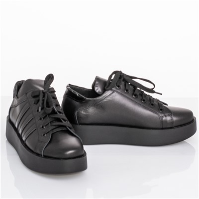 Женские кожаные кроссовки DeLis Delis3400 Черный: Под заказ