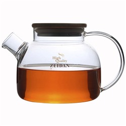 Заварочный чайник Zeidan Z-4299 стекло 1000мл крышка бамбук съёмный фильтр-пружина (18)  оптом
