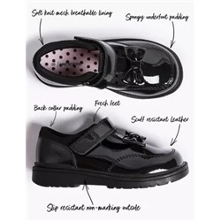 Kids’ Leather T-Bar School Shoes (8 Small - 1 Large)