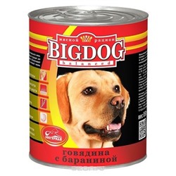 Влажный корм для собак Зоогурман Big Dog, говядина, баранина 850 г (для средних и крупных пород)