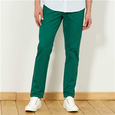 Узкие брюки-чинос - зеленый