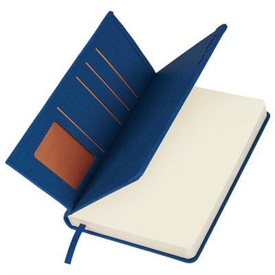 Ежедневник датированный 2024 А5 138x213 мм, BRAUBERG "Flap", под кожу, органайзер, синий, 114968