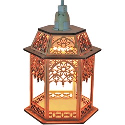 Деревянная световая фигура, 1 лампа накаливая, цвет свечения: теплый белый, 13,5*11,5*19, шнур 1,5 м , IP20, LT093 артикул 26844