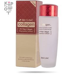 3W CLINIC Collagen Regeneration Softener - Обновляющий тоник для лица с Коллагеном, 150мл.,