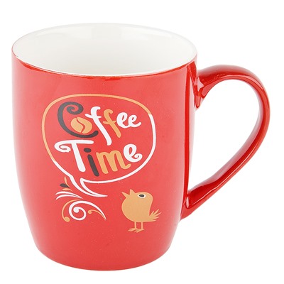 Кружка керамическая "Coffee time" v=240мл. (4вида) (min12) (транспортная упаковка)