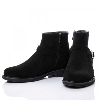 Мужские кожаные ботинки LaRose L1080 Черный Замш: Под заказ