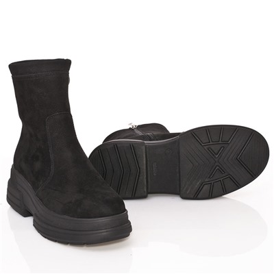 Женские кожаные ботинки DeLis DeL2203 Черный нубук: Под заказ