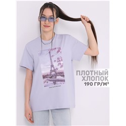 футболка 1ЖДФК4217006; светло-сиреневый248 / Сиреневая башня