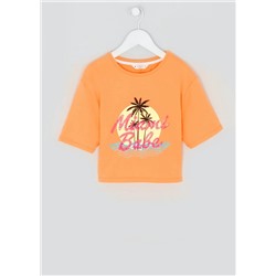 Girls Candy Couture Cropped Miami T-Shirt (9-16yrs)
