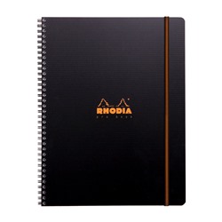 Бизнес-тетрадь 80л., А4+, клетка на гребне Rhodia "Active. ProBook", пластик. обложка, карман, 90г/м2