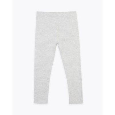 Cotton With Stretch Plain Leggings (2-7 Yrs)