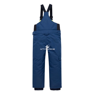 Детский зимний горнолыжный костюм темно-синего цвета 8913TS