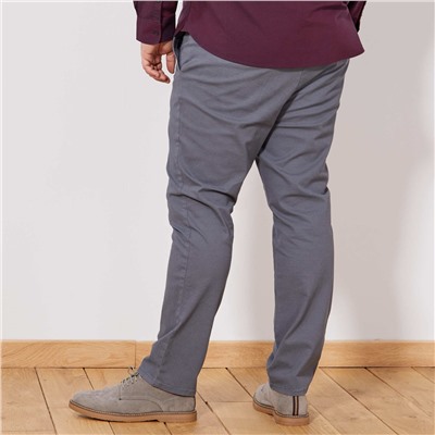 Зауженные брюки с мелким узором - серый