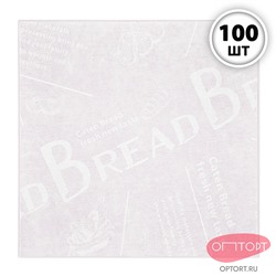 Бумага упаковочная для бенто-торта «Газета с белыми буквами», 100 шт