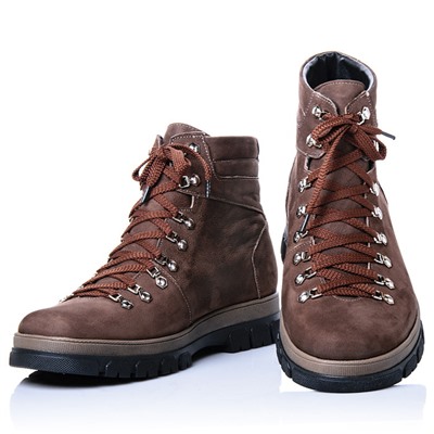 Мужские кожаные ботинки LaRose L1093 Коричневый Нубук: Под заказ