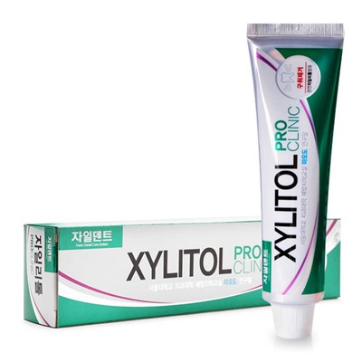 Укрепляющая эмаль зубная паста "Xylitol Pro Clinic" c экстрактами трав (коробка) 130 мл, MUKUNGHWA