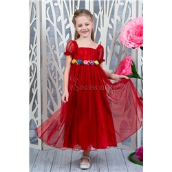 Платье "Натали", цвет темно-красный