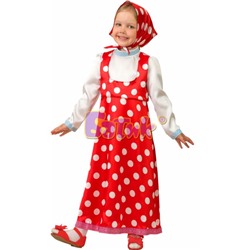 Детский карнавальный костюм Маша (текстиль) 8031 (новинка)