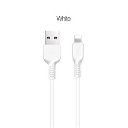 USB кабель для iPhone 5/6/6Plus/7/7Plus 8 pin 3.0м HOCO X20 (белый)