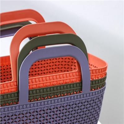Корзина-сумка «Лукошко», 29×16,5×24 см, цвет МИКС