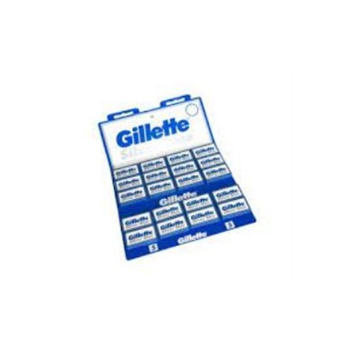 Лезвия Gillette SILVER BLUE (сталь)  1 лист * 20 пачек * 5 лезвий