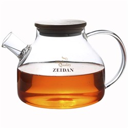 Заварочный чайник Zeidan Z-4300 стекло 1200мл крышка бамбук съёмный фильтр-пружина (18)  оптом