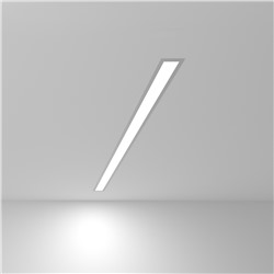 Линейный светодиодный встраиваемый светильник 103см 20Вт 6500К матовое серебро 101-300-103