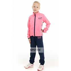 1Спортивный костюм детский  E200-2 розовый неон эластан-стрейч