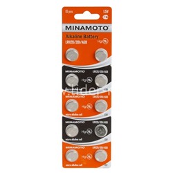 Батарейка алкалиновая MINAMOTO AG 8 LR1120/10BL