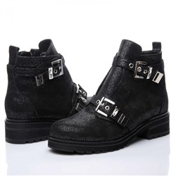 Женские кожаные ботинки LaRose L2156 Черный Блеск: Под заказ