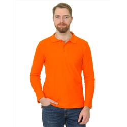 Рубашка поло мужская Мос Ян Текс цвет "Оранжевый"  д/р