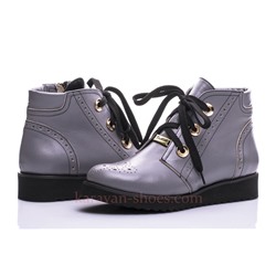 Женские кожаные ботинки Shik Shoes Shik1230 Серый: Под заказ