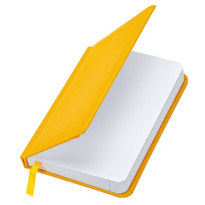 Ежедневник недатированный МАЛЫЙ ФОРМАТ А6 (100x150 мм) BRAUBERG "Select", балакрон, 160 л., желтый, 111684