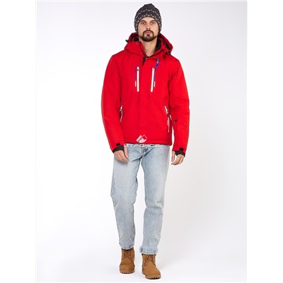 Мужская зимняя горнолыжная куртка красного цвета 1966Kr