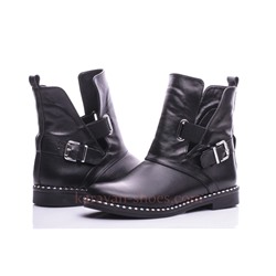 Женские кожаные ботинки V.Arimany V1213 Черный: Под заказ