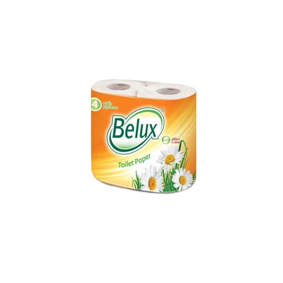 Туалетная бумага Belux Персик, 2 сл., 4 рул.