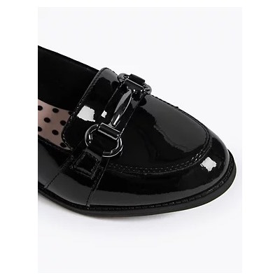 Kids Patent Leather Slip On Loafers (13 Small - 7 Large)