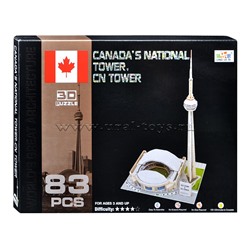 Пазл 3D 130B "Канадская Телебашня" в коробке