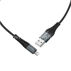 USB кабель для iPhone 5/6/6Plus/7/7Plus 8 pin 1.0м HOCO X38 (черный)